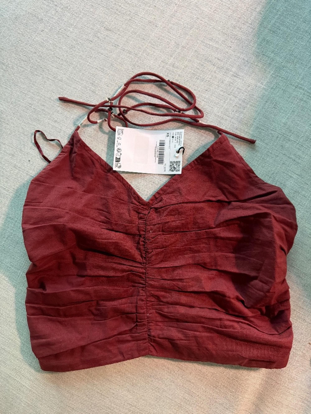 Ruched cotton top